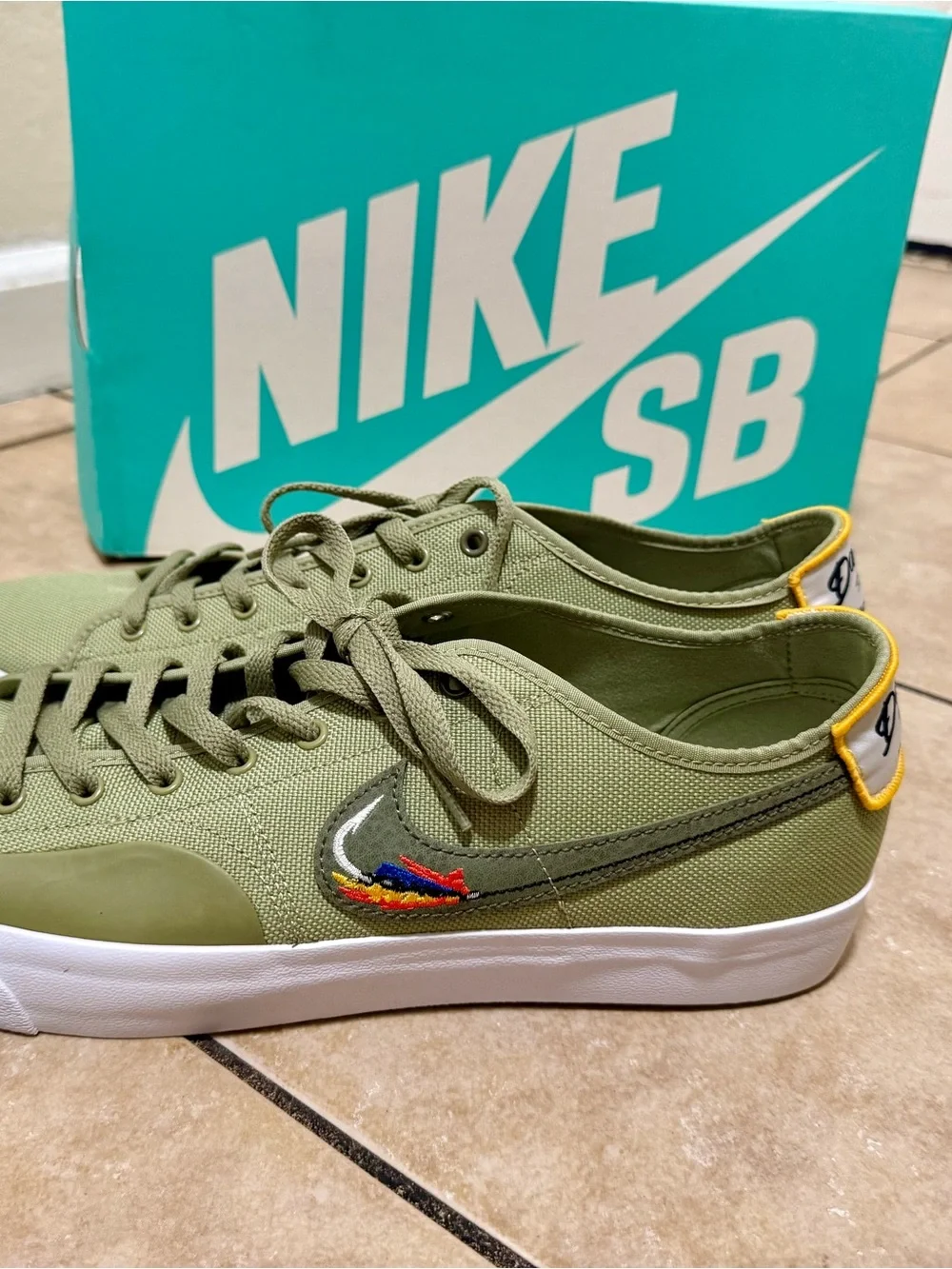 Nike sneakers shown
